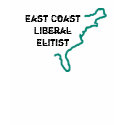 East Coast Liberal Elitist - Green S/S Ringer t-shirts by CraftyConcepts East Coast Liberal Elitist - Green S/S Ringer t-shirts