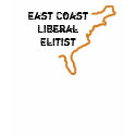East Coast Liberal Elitist - Orange S/S Ringer t-shirts