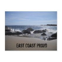 East Coast Proud - Beach / Rocks Postcard by eastcoastproud East Coast Proud - Beach / Rocks Postcard