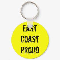 East Coast Proud Yellow Keychain