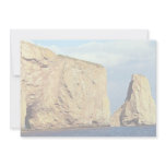 East end of Perce Rock, Gaspe, Quebec, Canada rock Custom Invitations