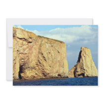 East end of Perce Rock, Gaspe, Quebec, Canada rock Personalized Invite