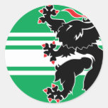 east flanders, Belgium Round Sticker