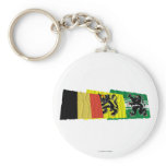 East Flanders Waving Flags Trio Keychains