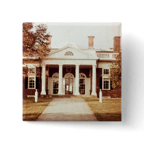East Front of Monticello Pinback Buttons