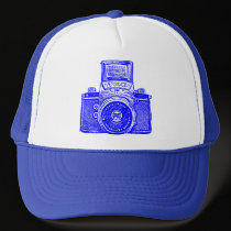 East German Camera - Blue hats by artberry East German Camera - Blue hats