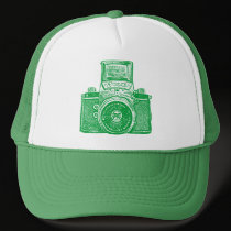 East German Camera - Grass Green hats by artberry East German Camera - Grass Green hats