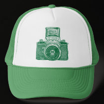 East German Camera - Green hats by artberry East German Camera - Green hats
