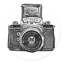 East German Camera Sticker