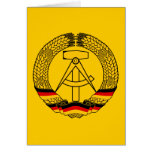 East Germany Coat of Arms / Deutschland State Seal Greeting Cards