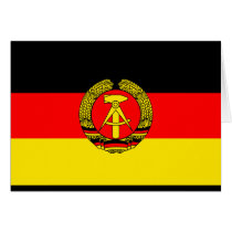 East Germany Flag Greeting Card