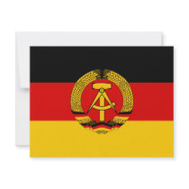 East Germany Flag invitations