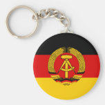 East Germany Flag Key Chain