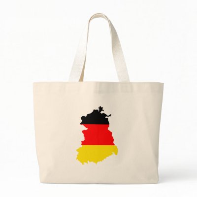 East-Germany flag map Tote Bags by FlagStore