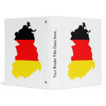 East-Germany Flag Map full size binders