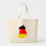 East-Germany Flag Map full size Tote Bag