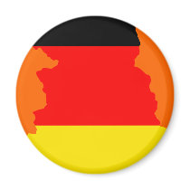 East-Germany flag map magnets