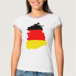 East-Germany flag map t-shirts