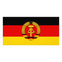 East Germany Flag photo cards