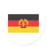 East Germany Flag Round Sticker