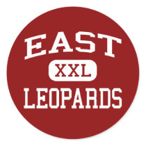 East - Leopards - High - Salt Lake City Utah stickers by customteamsportswear East - Leopards - High - Salt Lake City Utah stickers