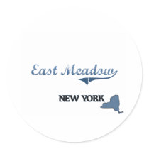 East Meadow New York City Classic Round Sticker