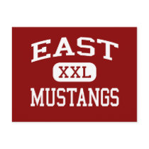 East - Mustangs - High School - Memphis Tennessee postcards
