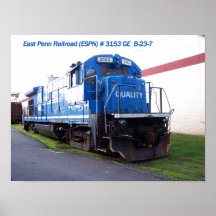 East Penn Railroad Locomotive #3153 Poster