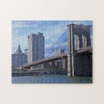 East River: Brooklyn Bridge & Municipal Building Jigsaw Puzzles