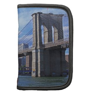 East River: Brooklyn Bridge & Municipal Building Rickshaw Folio by NYC is My Muse / NYCisMyMuse.com