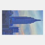 East River View of the Empire State Building A1 Rectangle Sticker