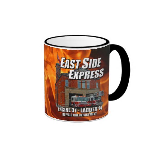 East Side Express Ringer Mug (Flames)