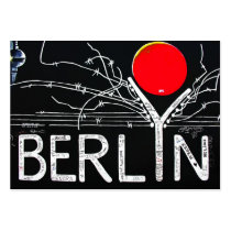 East Side Gallery, Berlin Wall, Barbed Wire/Red Su Business Card