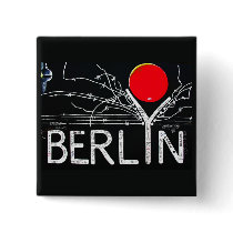 East Side Gallery, Berlin Wall, Barbed Wire/Red Su Pins