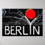East Side Gallery, Berlin Wall, Barbed Wire/Red Su Print