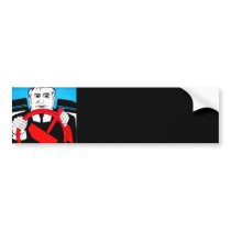 East Side Gallery, Berlin Wall, Car Driver(1) Bumper Sticker