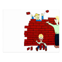 East Side Gallery,Berlin Wall,Collapse,Cartoon Postcards
