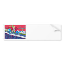East Side Gallery, Berlin Wall, Escape Climb Bumper Sticker