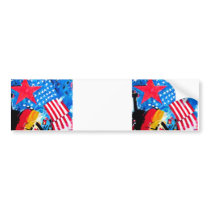 East Side Gallery, Berlin Wall, Flags Bumper Sticker