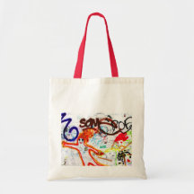 East Side Gallery, Berlin Wall, Graffiti (2) Tote Bags