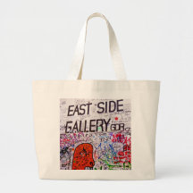 East Side Gallery, Berlin Wall, Graffiti Canvas Bags