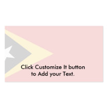 East Timor, Dominican Republic flag Business Cards