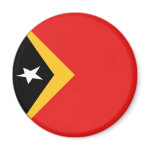 East Timor Fisheye Flag Magnet