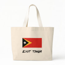 East Timor Flag Tote Bags