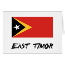 East Timor Flag cards
