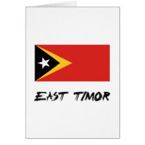 East Timor Flag cards
