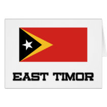 East Timor Flag cards