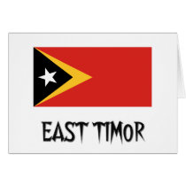 East Timor Flag cards