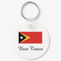 East Timor Flag Design keychains