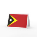 East Timor Flag Greeting Card